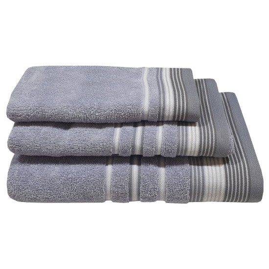 Πετσέτα Χεριών Pennie Satin Stripe Levanda Cotton Komvos (30x50) 1Τεμ