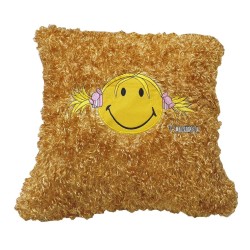 Διακοσμητική Μαξιλαροθήκη Smiley Face Yellow Komvos (45x45) 1Τεμ