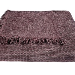 Ριχτάρι Πολυθρόνας Chenille Ψάθα Lilac Komvos (180x180) 1Τεμ