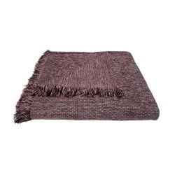 Ριχτάρι Πολυθρόνας Chenille Ψάθα Lilac Komvos (180x180) 1Τεμ