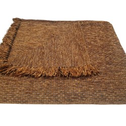 Ριχτάρι Διθέσιου Chenille Ψάθα Light Brown Komvos (180x240) 1Τεμ