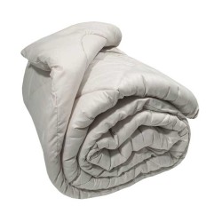 Πάπλωμα Μονό Satin Stripe Cream Plain Micro Komvos (160x240) 1Τεμ