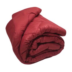 Πάπλωμα Μονό Satin Stripe Bordeaux Plain Micro Komvos (160x240) 1Τεμ