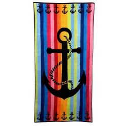 Πετσέτα Θαλάσσης Beach Design 7 Jacquard Cotton Komvos (85x160) 1Τεμ