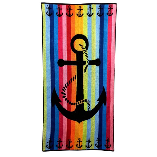 Πετσέτα Θαλάσσης Beach Design 7 Jacquard Cotton Komvos (85x160) 1Τεμ