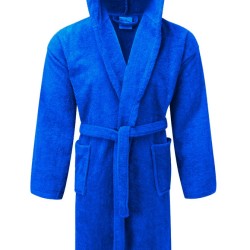 Μπουρνούζι Με Κουκούλα Bathrobe Blue 400gr Cotton Komvos 1Τεμ