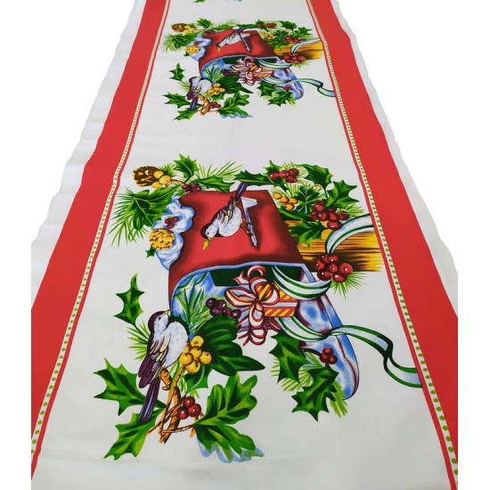 Τραβέρσα Χριστουγεννιάτικη Gee Tree Red Komvos (45x150) 1Τεμ
