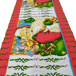 Τραβέρσα Χριστουγεννιάτικη Santa Claus Red Komvos (45x150) 1Τεμ