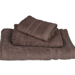Πετσέτα Μπάνιου Solid Pennie 500gsm Brown Cotton Komvos (75x145) 1Τεμ