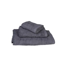 Πετσέτα Προσώπου Solid Pennie 500gsm Grey Cotton Komvos (50x90) 1Τεμ