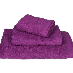 Πετσέτα Μπάνιου Solid Pennie 500gsm Mauve Cotton Komvos (75x145) 1Τεμ