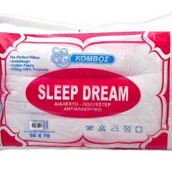 Μαξιλάρι Ύπνου Σκληρό Ανατομικό 50% Cotton -50% Polyester Komvos (50x70) 1Τεμ