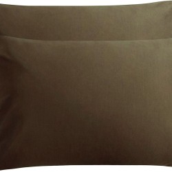 Μαξιλαροθήκες Σετ Premium Brown Cotton Le Blanc (50x70) 2Τεμ