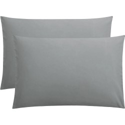 Μαξιλαροθήκες Σετ Premium Grey Cotton Le Blanc (50x70) 2Τεμ Μαξιλαροθήκες Σετ Premium Grey Cotton Le Blanc (50x70) 2Τεμ