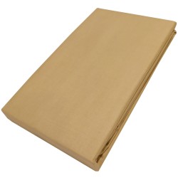 Πανωσέντονο Μονό Premium Solid Beige Cotton Le Blanc (170x270) 1Τεμ
