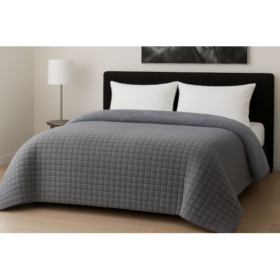 Κουβερτοπάπλωμα Διπλό Flannel Comfort Rib Cut Light Grey Le Blanc (200x240) 1Τεμ Κουβερτοπάπλωμα Διπλό Flannel Comfort Rib Cut Light Grey Le Blanc (200x240) 1Τεμ