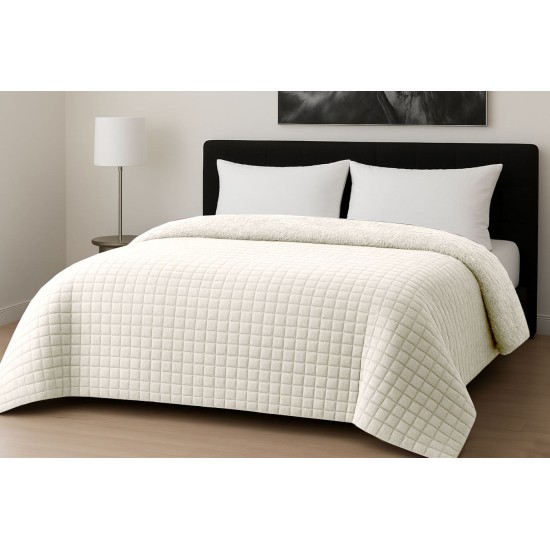Κουβερτοπάπλωμα Μονό Flannel Comfort Rib Cut Ivory Le Blanc (160x220) 1Τεμ Κουβερτοπάπλωμα Μονό Flannel Comfort Rib Cut Ivory Le Blanc (160x220) 1Τεμ
