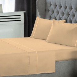 Σεντόνια Μονά Σετ Dyed Polycottton Sand Με Φυτίλι Le Blanc (170x270) 3Τεμ Σεντόνια Μονά Σετ Dyed Polycottton Sand Με Φυτίλι Le Blanc (170x270) 3Τεμ