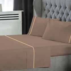 Σεντόνια Μονά Σετ Dyed Polycottton Light Brown Με Φυτίλι Le Blanc (170x270) 3Τεμ Σεντόνια Μονά Σετ Dyed Polycottton Light Brown Με Φυτίλι Le Blanc (170x270) 3Τεμ