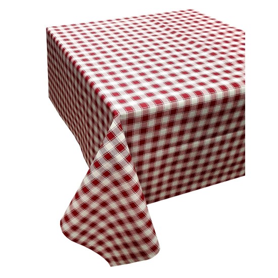 Τραπεζομάντηλο Καρό Design-1 Red Polycotton Le Blanc (140x180) 1Τεμ