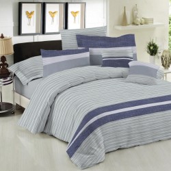 Πάπλωμα Υπέρδιπλο Σετ Premium Brooklyn Ice Cotton Le Blanc (220x240) 3Τεμ