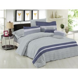 Σεντόνια Μονά Σετ Premium Brooklyn Ice Cotton Le Blanc (170x270) 3Τεμ