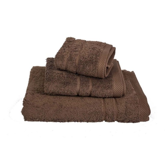 Πετσέτα Προσώπου Solid Pennie Brown 600gsm Cotton Le Blanc (50x95) 1Τεμ