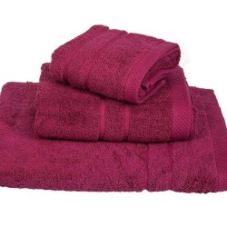 Πετσέτα Προσώπου Solid Pennie Crimson 600gsm Cotton Le Blanc (50x95) 1Τεμ