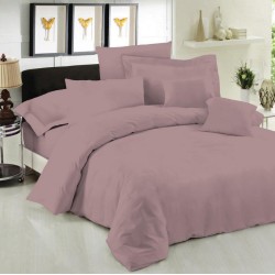 Πανωσέντονο Υπέρδιπλο Dyed Polycotton Wood Rose Le Blanc (245x270) 1Τεμ