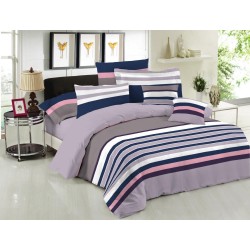Σεντόνια Υπέρδιπλα Σετ Premium Nevada Mauve Cotton Le Blanc (240x270) 4Τεμ
