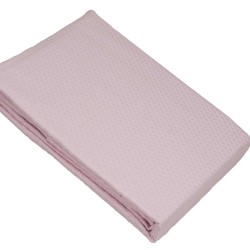 Κουβέρτα Πικέ Ημίδιπλη Solid Pink Sanforized Cotton Le Blanc (170x245) 1Τεμ
