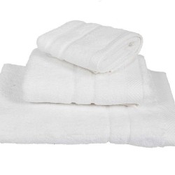 Πετσέτα Προσώπου Solid Pennie White 600gsm Cotton Le Blanc (50x95) 1Τεμ