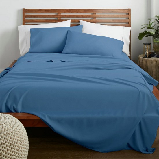 Μαξιλαροθήκες Σετ Claro Blue Cotton Lino (50x70) 2Τεμ