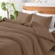 Μαξιλαροθήκες Σετ Basico Mocca Polycotton Lino (50x70) 2Τεμ