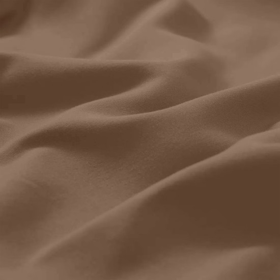 Μαξιλαροθήκες Σετ Basico Mocca Polycotton Lino (50x70) 2Τεμ