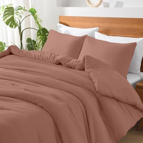 Μαξιλαροθήκες Σετ Basico Pudra Polycotton Lino (50x70) 2Τεμ