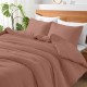 Μαξιλαροθήκες Σετ Basico Pudra Polycotton Lino (50x70) 2Τεμ