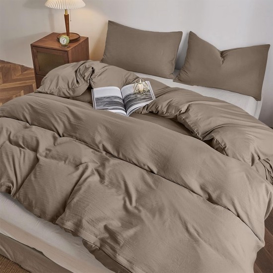 Μαξιλαροθήκες Σετ Moderna New Taupe Cotton Lino (50x70) 2Τεμ