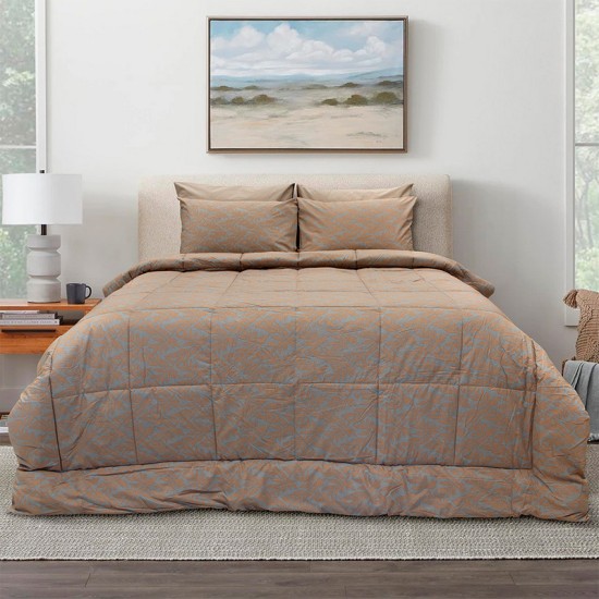 Κουβερλί Μονό Leafy Coral Cotton Lino (160x240) 1Τεμ