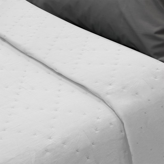 Κουβερλί Υπέρδιπλο Lipe Off White Micro Lino (220x240) 1Τεμ