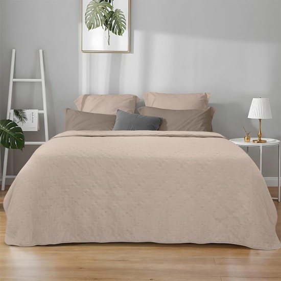 Κουβερλί Υπέρδιπλο Lipe Pink Micro Lino (220x240) 1Τεμ