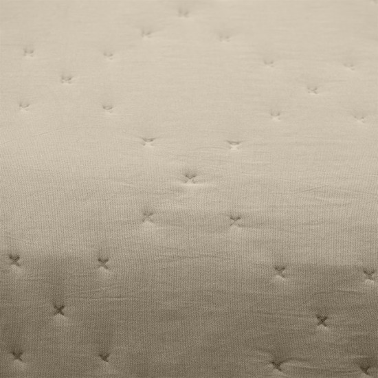 Κουβερλί Μονό Lipe Beige Micro Lino (160x260) 1Τεμ