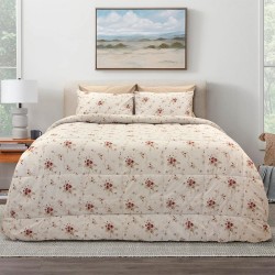 Πάπλωμα Μονό Rosalie Red Cotton Lino (160x240) 1Τεμ Πάπλωμα Μονό Rosalie Red Cotton Lino (160x240) 1Τεμ