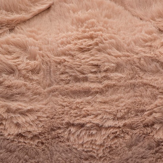 Κουβερτοπάπλωμα Γούνινο Υπέρδιπλο Conilio D.Pink 3D Rabbit Fur Lino (220x240) 1Τεμ