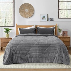 Κουβερτοπάπλωμα Υπέρδιπλο Stacy Grey Lino (220x240) 1Τεμ Κουβερτοπάπλωμα Υπέρδιπλο Stacy Grey Lino (220x240) 1Τεμ