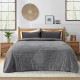 Κουβερτοπάπλωμα Υπέρδιπλο Stacy Grey Lino (220x240) 1Τεμ