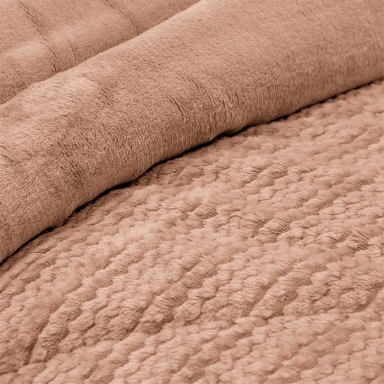 Κουβερτοπάπλωμα Υπέρδιπλο Stacy Salmon Lino (220x240) 1Τεμ