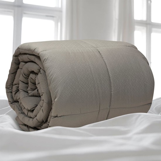 Πάπλωμα Μονό Colcha Grey Micro Lino (160x220) 1Τεμ