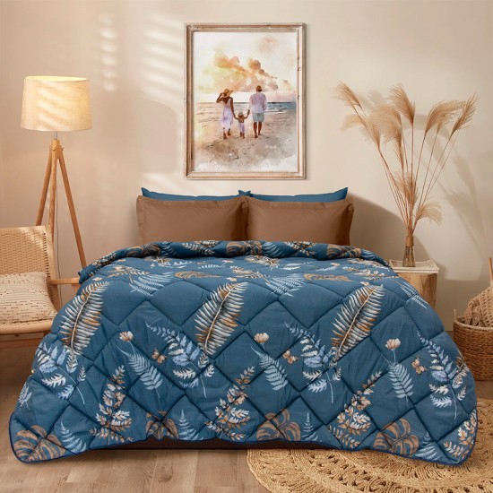 Πάπλωμα Υπέρδιπλο Petunia Micosatin Lino (220x240) 1Τεμ