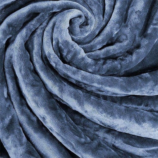 Κουβέρτα Βελουτέ Μονή Vellut Blue Lino (160x220) 1Τεμ